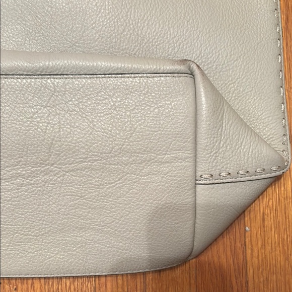 Cole Haan Gray Leather-Like Tote Bag Gently Used - Picture 11 of 15